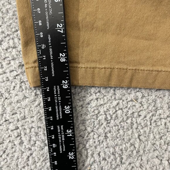 Old Navy Chino Pants Men 38x29 Tan Athletic Built in Flex Flat Front - Picture 8 of 10